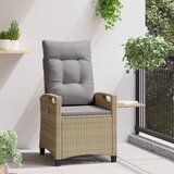 Ležaljka u vrtu Bež i svijetlo siva 56 x 60 x 112 cm poliratan | Eponuda.com