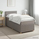  Boxspring krevet s madracem Sivosmeđa 90 x 200 cm Tkanina - Sivosmeđa 90 x 200 cm Dizajn linija | shoptok.hr