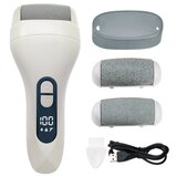 INF USB polnilni električni pilnik za pete z LED zaslonom, 3 hitrosti White + Blue, (5000283922) | Shoptok.si
