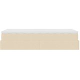  Otomanski okvir kreveta s madraca krem 90x190cm od tkanine | shoptok.hr