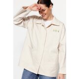 Trendyol Winter Jacket - Ecru - Double-breasted | Shoptok.si