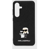 Karl Lagerfeld Etui za telefon Galaxy S24 črna barva, KLHCS24SPSAKCMPK