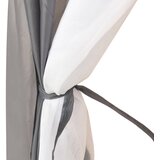 Šator za bazen od tkanine 660 x 580 x 250 cm sivi | shoptok.hr