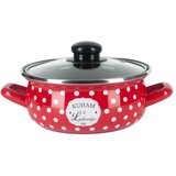 Alpeks Home ALPEKSHOME Kuham z ljubeznijo emajl nizka kozica+pokrov 1,3l, (20476752) | Shoptok.si