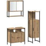 Set 3 komada kupaonskog namještaja od hrastovine  Set 3 komada kupaonskog namještaja od hrastovine Slike