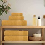vidaXL Ručnici za saunu 10 kom zlatni 80x200 cm 360 gsm 100 % pamuk | shoptok.hr
