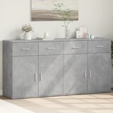 vidaXL Komoda 2 kom siva boja betona 79x38x80 cm od konstruiranog drva | shoptok.hr