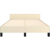  Okvir za krevet s uzglavljem krem 120x200 cm od umjetne kože | shoptok.hr