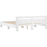  Okvir za krevet s uzglavljem i LED bijeli 180x200 cm | shoptok.hr