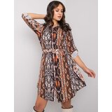RUE PARIS Dress-WN-SK-2230.39-black-beige | Shoptok.si