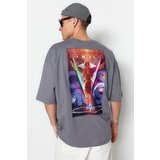 Trendyol T-Shirt - Gray - Oversize