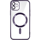 AVIZAR MagSafe ovitek za iPhone 12 Silikonska zašcita kamere Outline Chrome vijolicna, (20575193) Cene