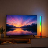 RGB LED Corner Floor Lamp Music Mode Remote Control App 90cm | shoptok.hr
