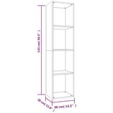  Knjižna / TV omara sonoma hrast 36x30x143 cm iverna plošča, (20622737) | Shoptok.si