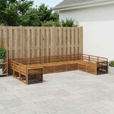  Setovi sofa 10 pcs Čvrsto drvo akacije | shoptok.hr