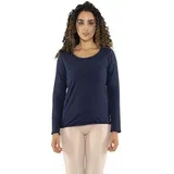 Majice z dolgimi rokavi Woman T-Shirt Long Sleeves Never Without Modra