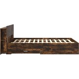  Okvir kreveta s pohranom Dimljeni hrast 150 x 200 cm - Dimljeni hrast 150 x200 cm bez središnje police | shoptok.hr