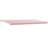  Povlačivi tende Crvena i bijela 600 × 350 cm Tkanina i Aluminij | shoptok.hr
