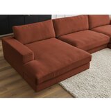 Bobochic Paris Kutna garnitura od samta boja terakote (u obliku slova "U") Leonard – | shoptok.hr