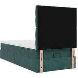  Okvir kreveta s madracima tamnozeleni 90x190cm baršunasti | shoptok.hr