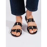 Shelvt Black women's flat sandals | Shoptok.si