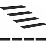 Step treads 8 kom. 110 x 30 x 2 cm Crna Čvrsto drvo bukve Slike