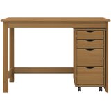  Set stola i pokretnog ormara MOSS 2 pcs Medeno Smeđa | Eponuda.ba