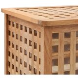 vidaXL Košara za rublje od masivne orahovine 39 x 39 x 65 cm | shoptok.hr