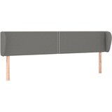 vidaXL Vzglavje z ušesi temno sivo 203x23x78/88 cm blago, (20736045) Cene