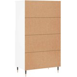  Visoka komoda bijela 60x36x110 cm od konstruiranog drva | shoptok.hr