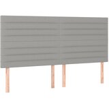  s oprugama i madracem svjetlosivi 180x200 cm od tkanine | shoptok.hr