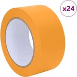 vidaXL Maskirni trakovi za slikarje 24 pcs Rumena 50mm x 50m Papir | Shoptok.si