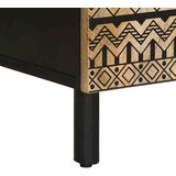 vidaXL Komoda 60x33,5x75 cm trden robusten mangov les in kovina | Shoptok.si