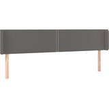  LED uzglavlje sivo 183x16x78/88 cm umjetna koža | shoptok.hr