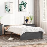 Furnova Posteljni okvir siv iz trdnega lesa 75x190 cm, (21935129) Cene