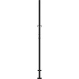  Vrtna vrata crna 100x175 cm dizajn s čeličnim tragovima | shoptok.hr
