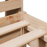 vidaXL Knjižna postelja brez vzmetnice 100x200 cm trdna borovina | Shoptok.si