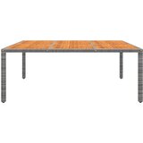  Vrtni stol 200x150x75 cm od bagremovog drva i poliratana sivi | Eponuda.ba