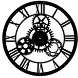 WALLXPERT dekorativni metalni zidni sat davin clock black | ePonuda.com