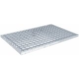  Rešetka Srebrno 60 x 40 x 2 cm Vruće pocinčani čelik | shoptok.hr