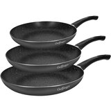 Cheffinger trio ponev 20/24/28 cm z marmornim premazom in soft-grip ro?ajem, ?rna, (21553001) Cene