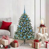 vidaXL Umestno božično drevo med 150 LED Zelena 85 x 85 x 120 cm | Shoptok.si
