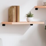 Maison Chic Stenska polica - Viseča Polica 60x40x(2-4) cm neobdelana trdna hrastovina, (21784854) | Shoptok.si