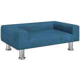 Krevet za pse plavi 70 x 45 x 26,5 cm baršunasti | Eponuda.com