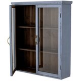 Bloomingville Modra stenska vitrina iz masivne jelke 81x91 cm Hazem – | Shoptok.si
