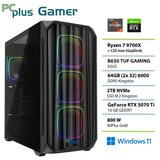 PCPLUS Gamer Ryzen 7 9700X 64GB 2TB SSD RTX 5070Ti 16GB Windows 11 Home gaming namizni računalnik | Shoptok.si