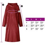  Deka majica s kapuljačom Bordeaux Crvena s Flanel | shoptok.hr