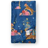 Catherine Lansfield Plava deka s božićnim motivom od mikropliša 130x170 cm Christmas Tiger – Cijene