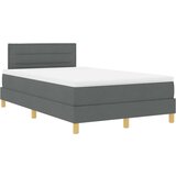  Krevet s podijem s madracem i LED tamno sivi 120x200 cm tkanina | shoptok.hr