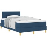 vidaXL Krevet s oprugom s madracem Plavi 120x200 cm Tkanina Cijene